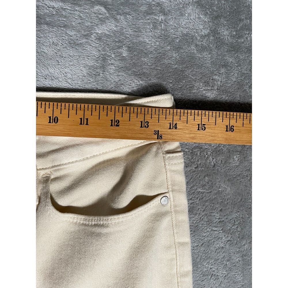 Athleta Sculptek‎ Straight Leg Jeans Women's 8 Ivory Stretch (Other) - Picture 3 of 12